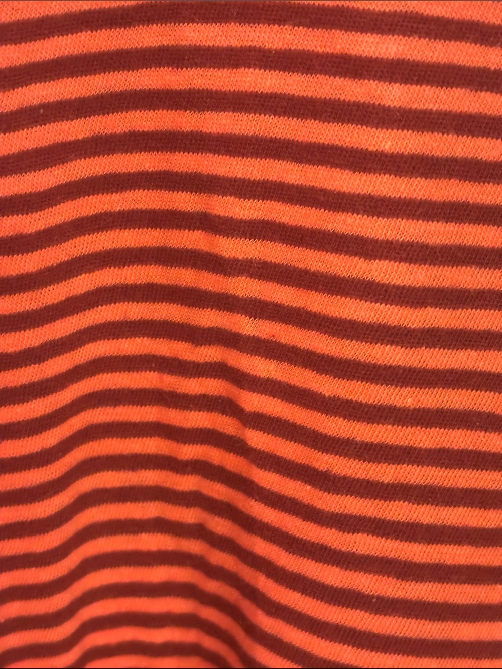 Pilcro Anthropologie Striped Distressed Tank Top XS Orange Brown Raw Hem - Picture 7 of 9